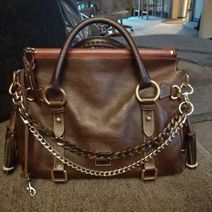 Tmoro brown Dooney&Bourke Florentine 13x10x6